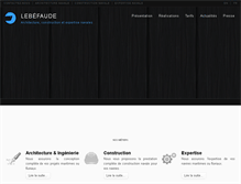 Tablet Screenshot of cabinet-lebefaude.com